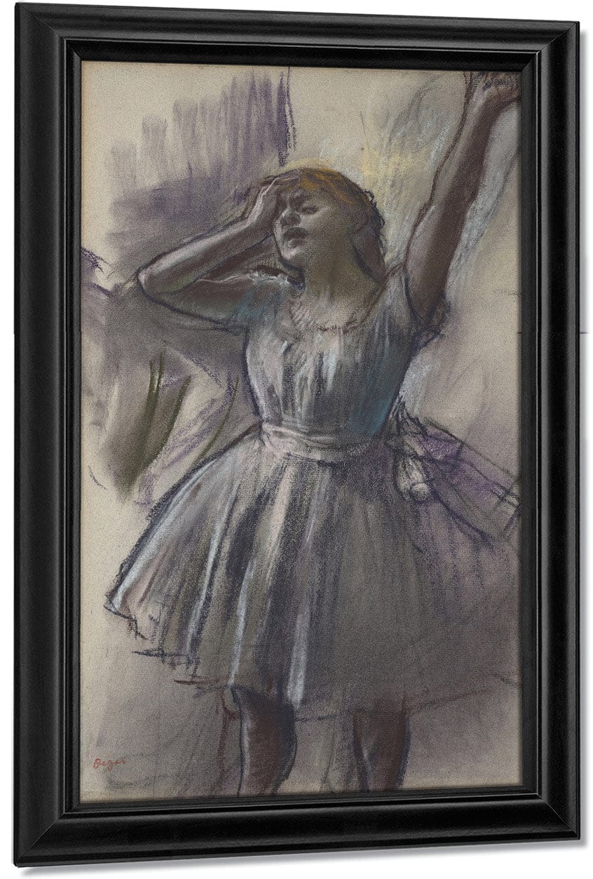Dancer Stretching By Edgar Degas Fine Art Print