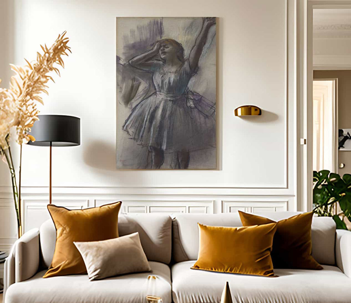 Dancer Stretching By Edgar Degas Fine Art Print