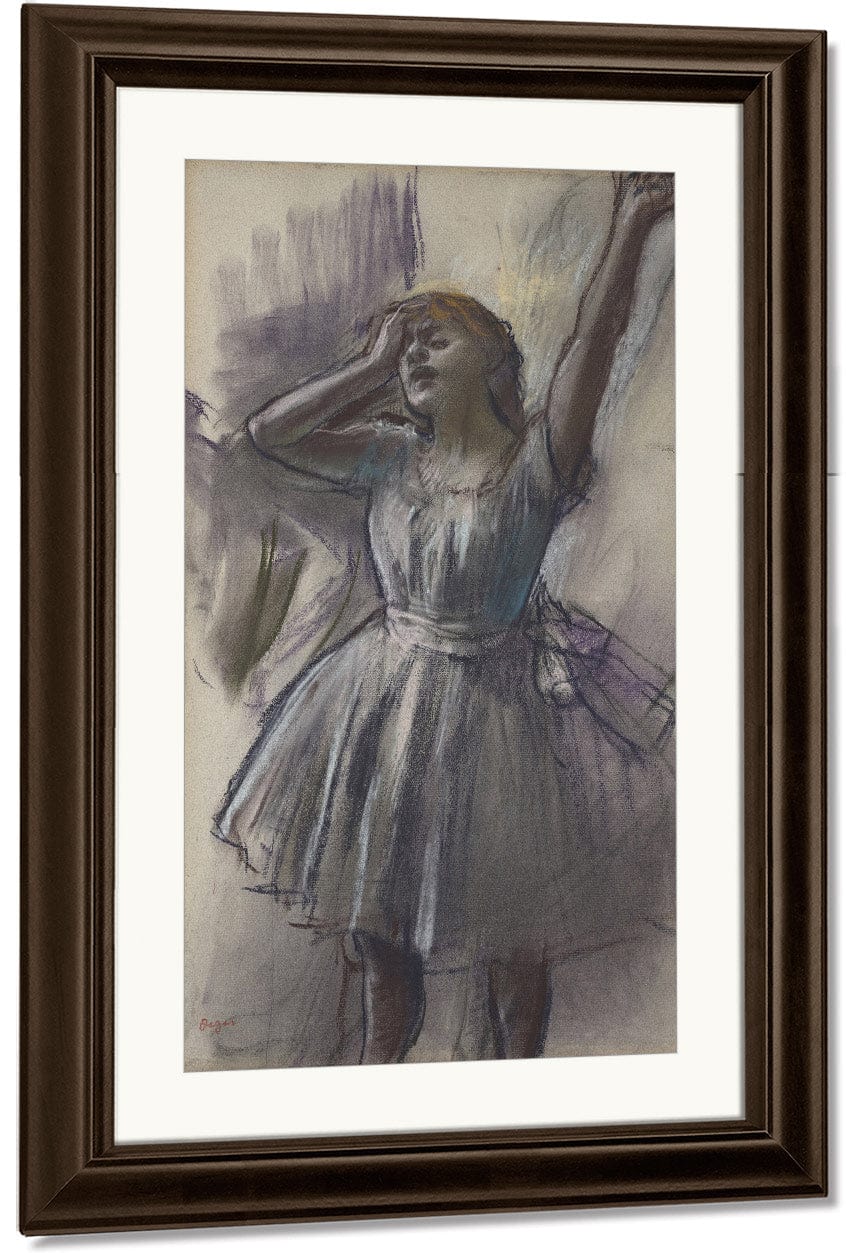 Dancer Stretching By Edgar Degas Fine Art Print