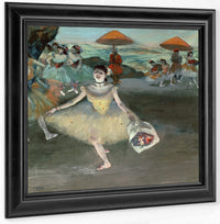 Dancer With Bouquet, Curtseying By Edgar Degas Fine Art Print