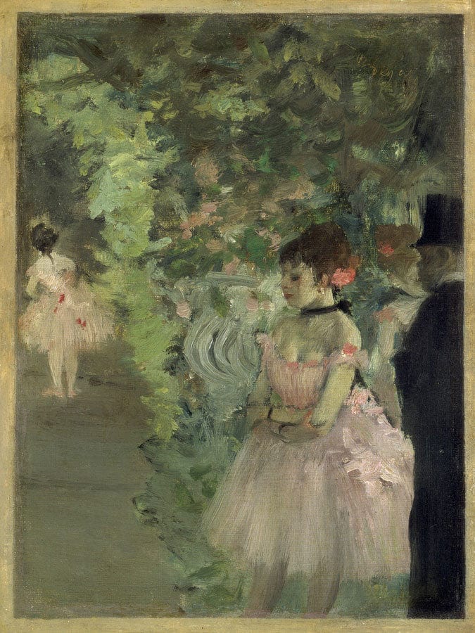 Dancers Backstage By Edgar Degas Fine Art Print