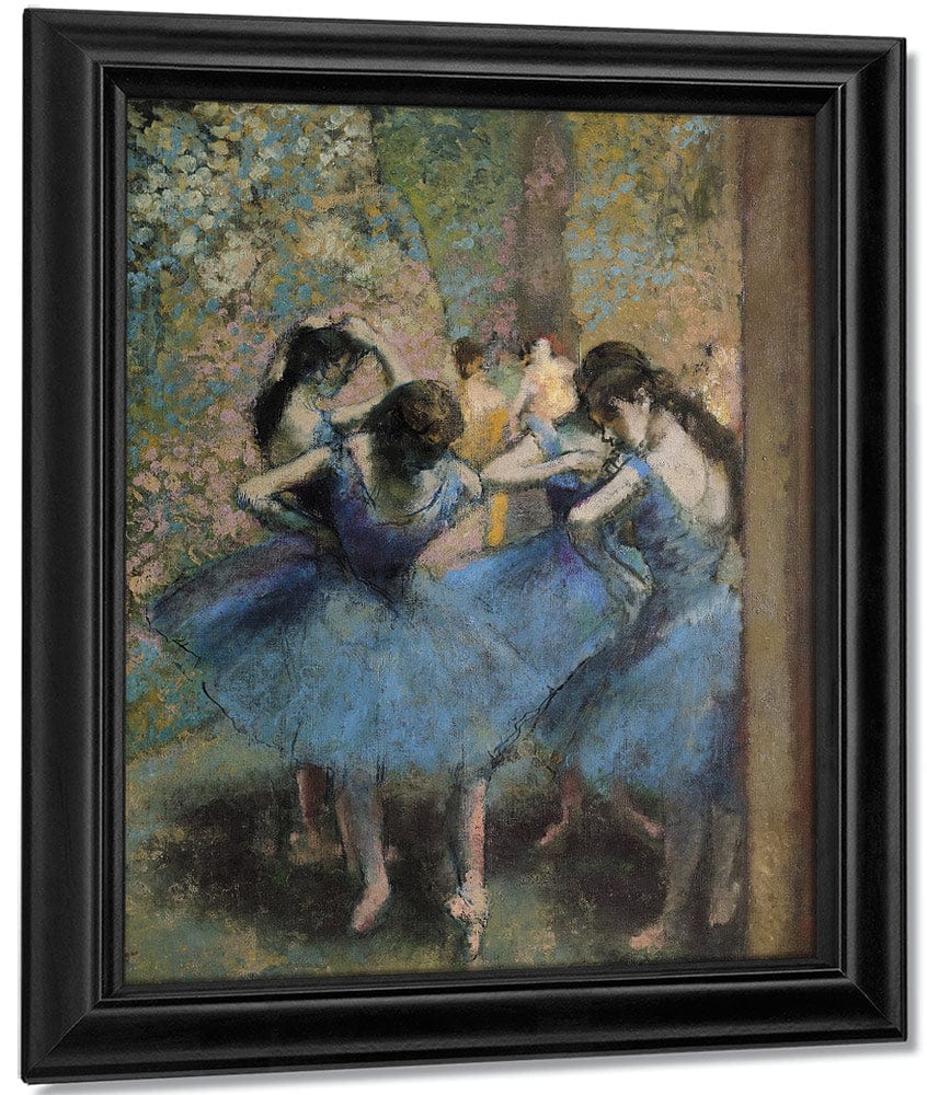 Dancers In Blue By Edgar Degas Fine Art Print