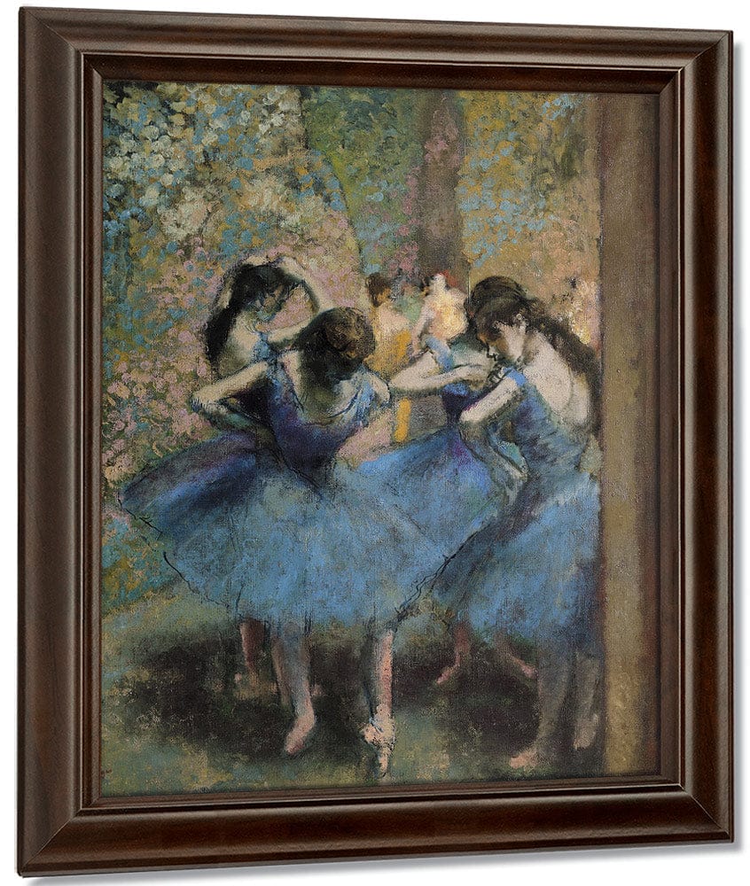 Dancers In Blue By Edgar Degas Fine Art Print
