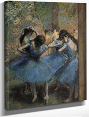 Dancers In Blue By Edgar Degas Fine Art Print