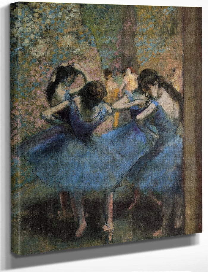 Dancers In Blue By Edgar Degas Fine Art Print