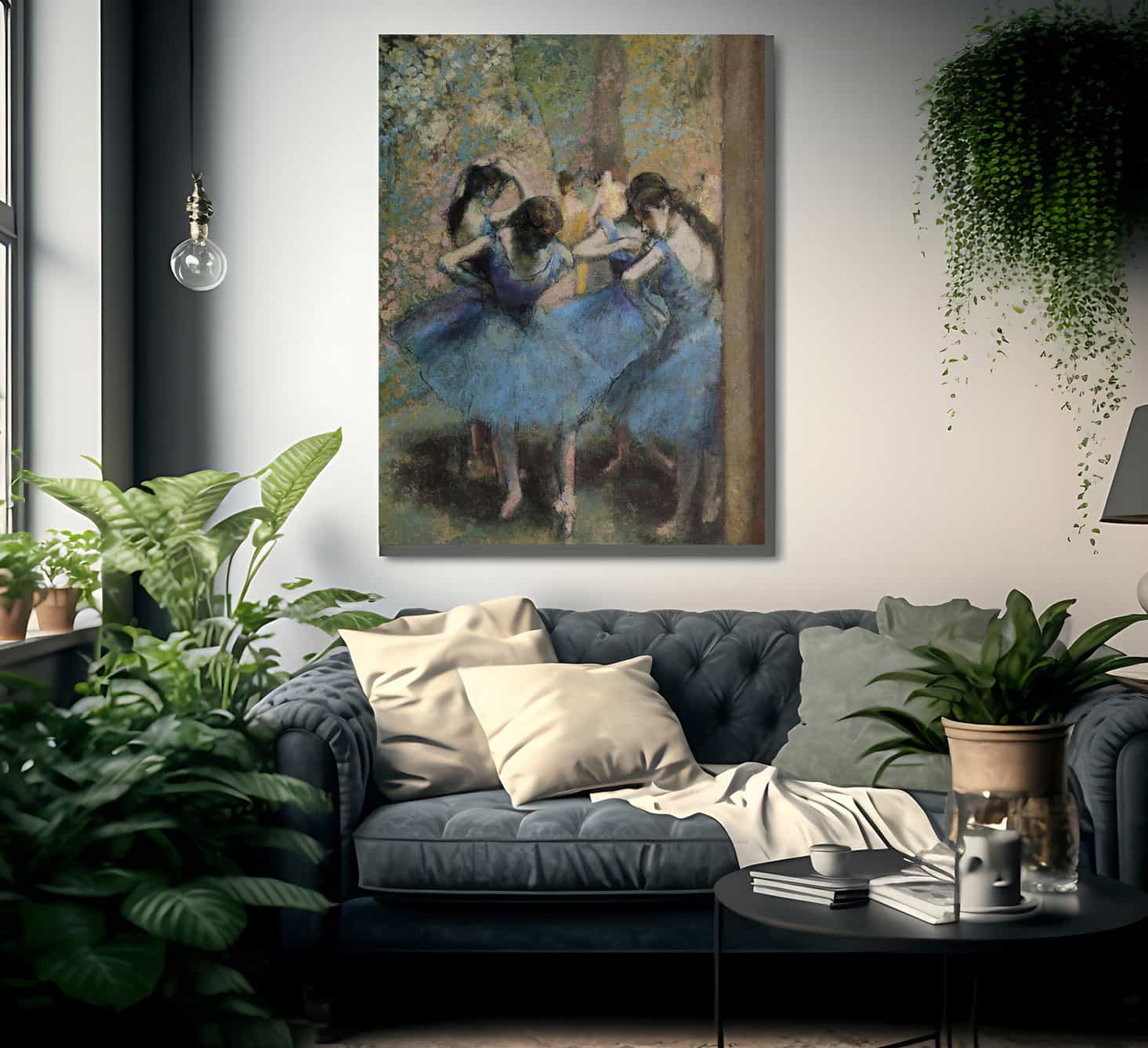 Dancers In Blue By Edgar Degas Fine Art Print