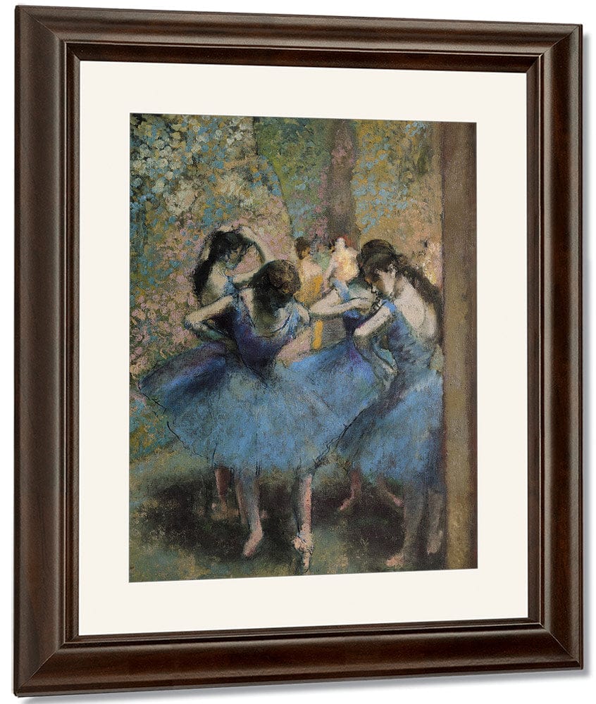 Dancers In Blue By Edgar Degas Fine Art Print