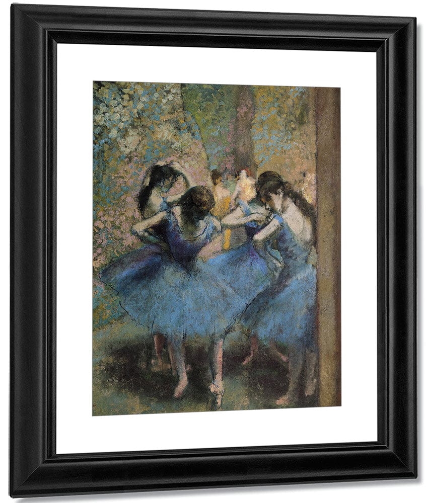 Dancers In Blue By Edgar Degas Fine Art Print