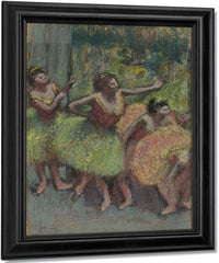 Dancers In Green And Yellow (Danseuses Vertes Et Jaunes) By Edgar Degas Fine Art Print