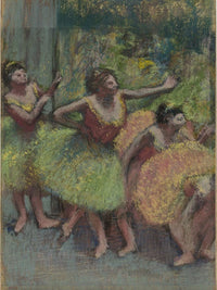 Dancers In Green And Yellow (Danseuses Vertes Et Jaunes) By Edgar Degas Fine Art Print