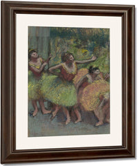 Dancers In Green And Yellow (Danseuses Vertes Et Jaunes) By Edgar Degas Fine Art Print