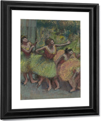 Dancers In Green And Yellow (Danseuses Vertes Et Jaunes) By Edgar Degas Fine Art Print