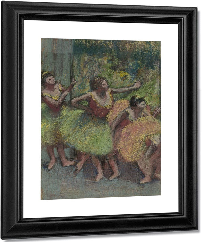 Dancers In Green And Yellow (Danseuses Vertes Et Jaunes) By Edgar Degas Fine Art Print