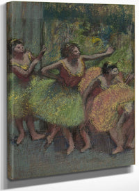 Dancers In Green And Yellow (Danseuses Vertes Et Jaunes) By Edgar Degas Fine Art Print