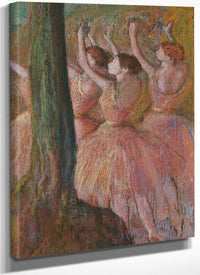 Dancers In Rose By Edgar Degas Fine Art Print