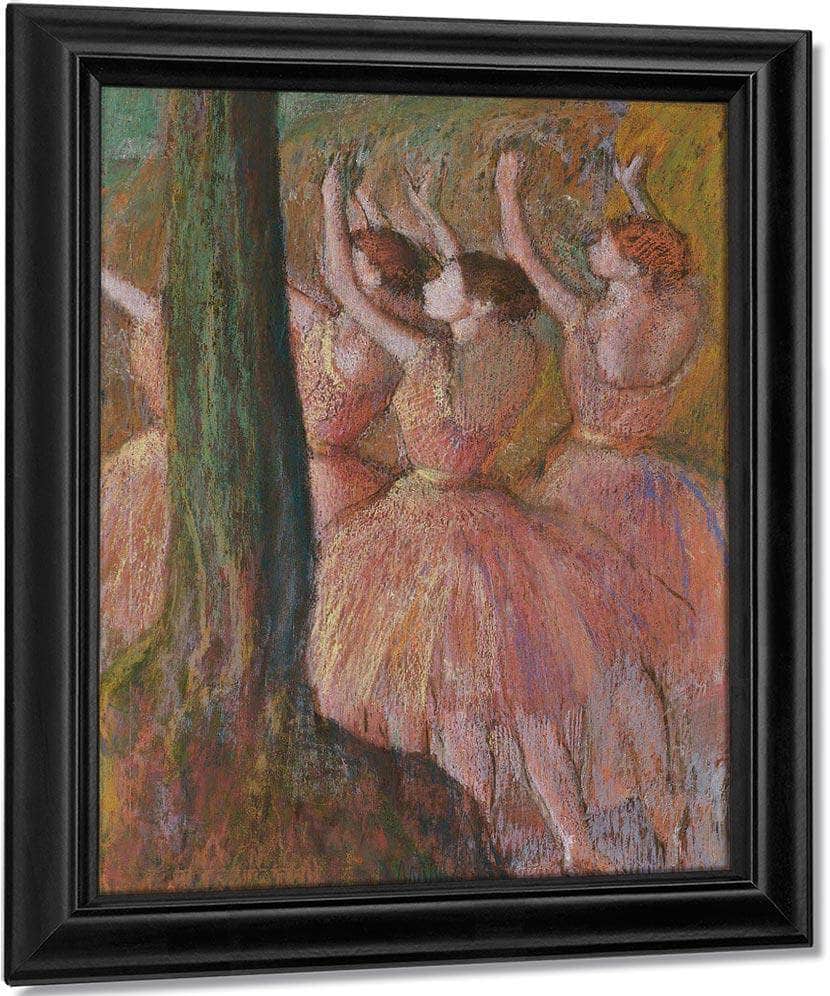 Dancers In Rose By Edgar Degas Fine Art Print