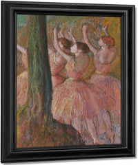 Dancers In Rose By Edgar Degas Fine Art Print