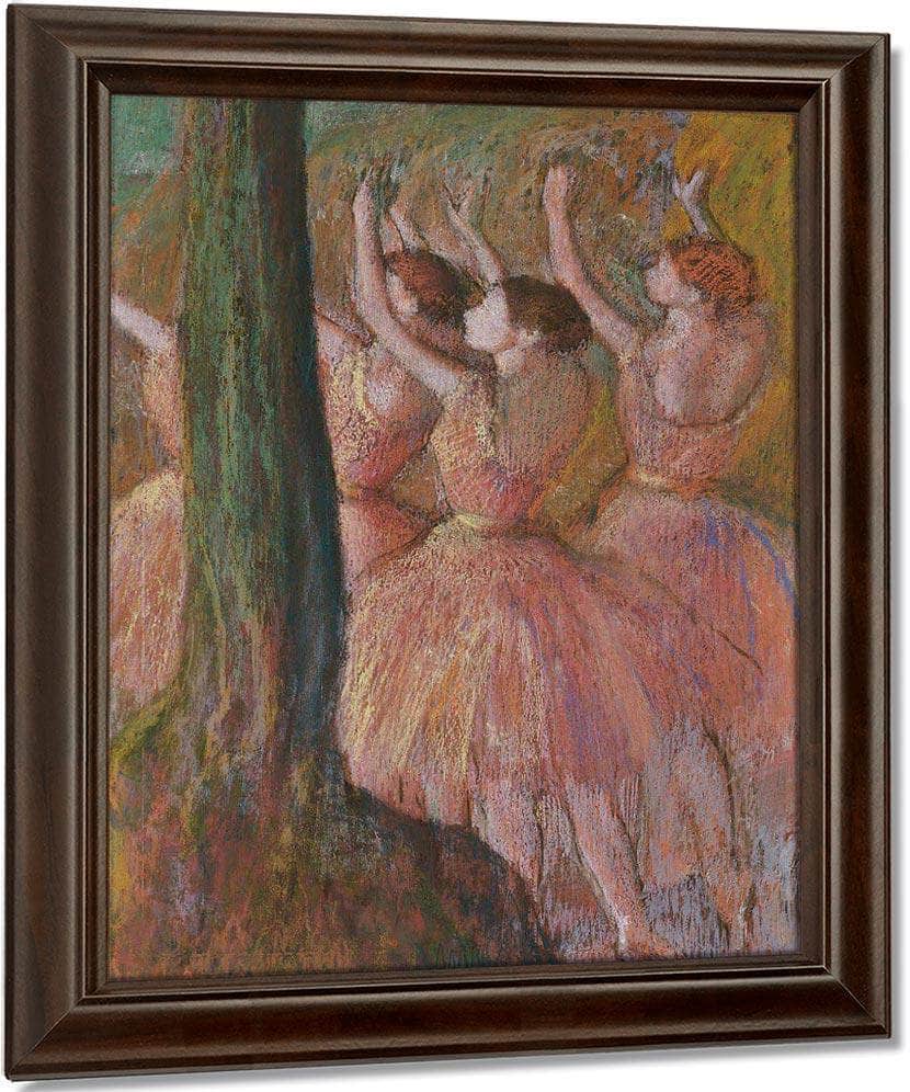 Dancers In Rose By Edgar Degas Fine Art Print
