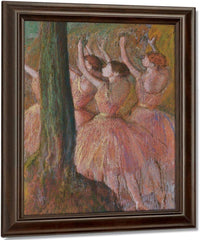Dancers In Rose By Edgar Degas Fine Art Print