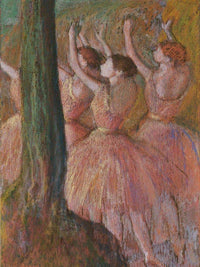 Dancers In Rose By Edgar Degas Fine Art Print