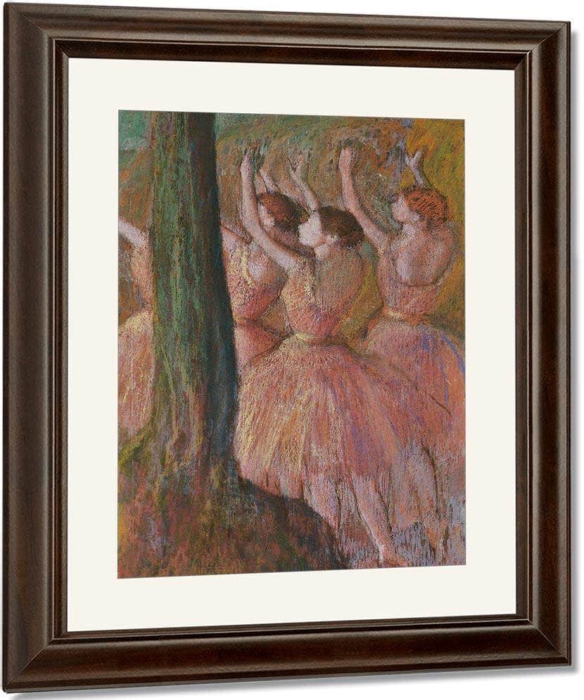 Dancers In Rose By Edgar Degas Fine Art Print