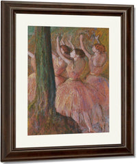 Dancers In Rose By Edgar Degas Fine Art Print