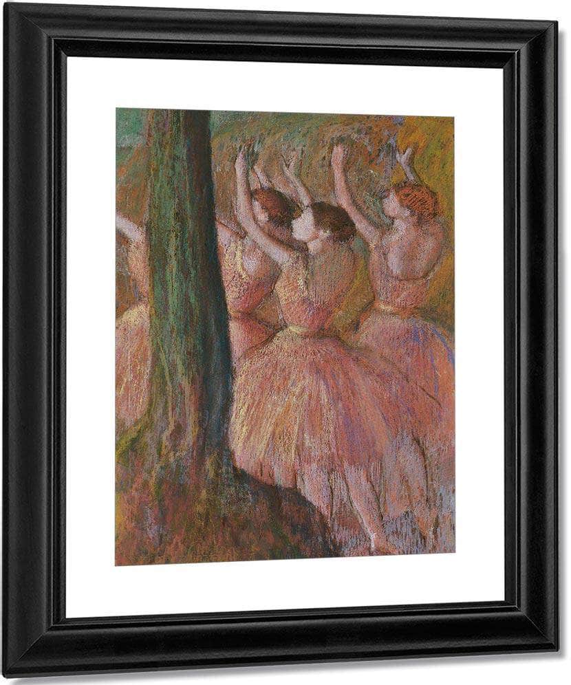 Dancers In Rose By Edgar Degas Fine Art Print