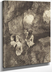 Dancers In The Wings (Danseuses Dans La Coulisse) By Edgar Degas Fine Art Print