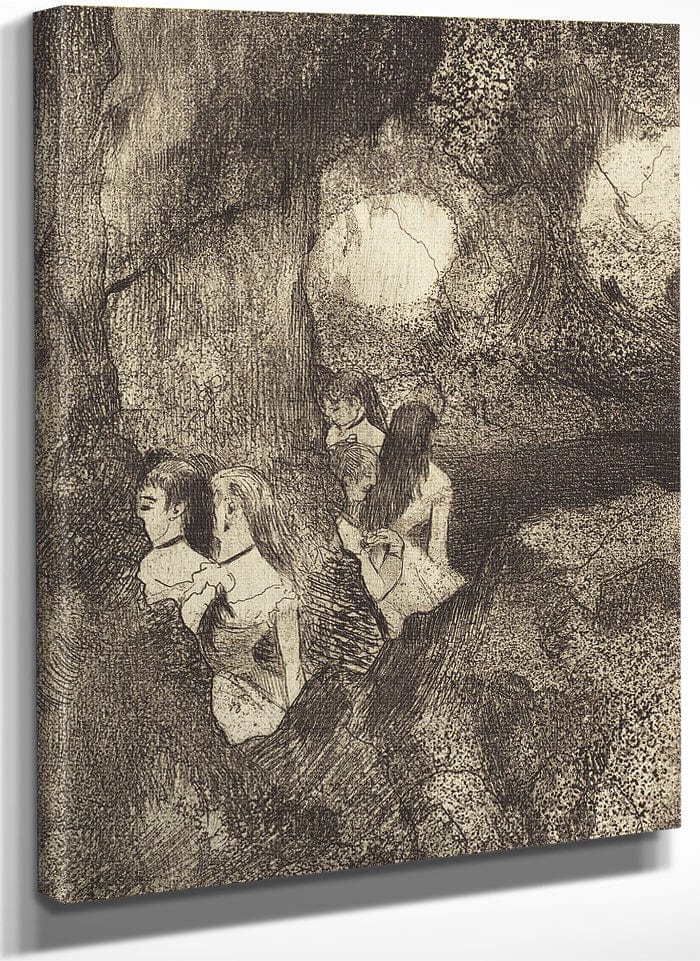 Dancers In The Wings (Danseuses Dans La Coulisse) By Edgar Degas Fine Art Print