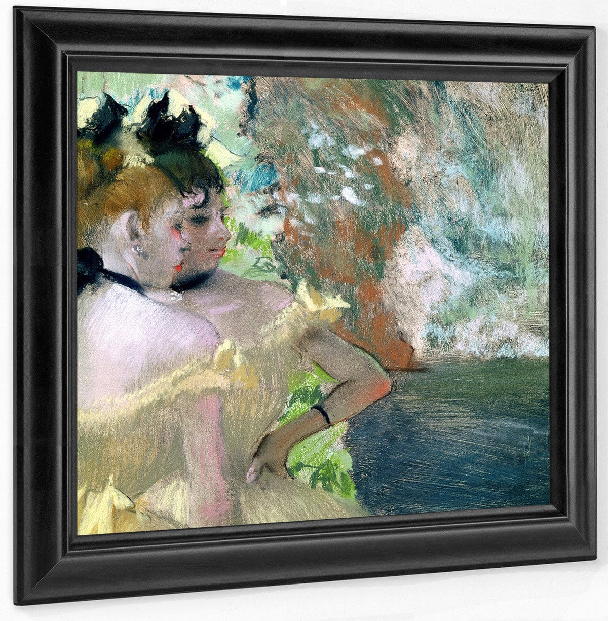 Dancers In The Wings (Pastel On Paper) By Edgar Degas Fine Art Print