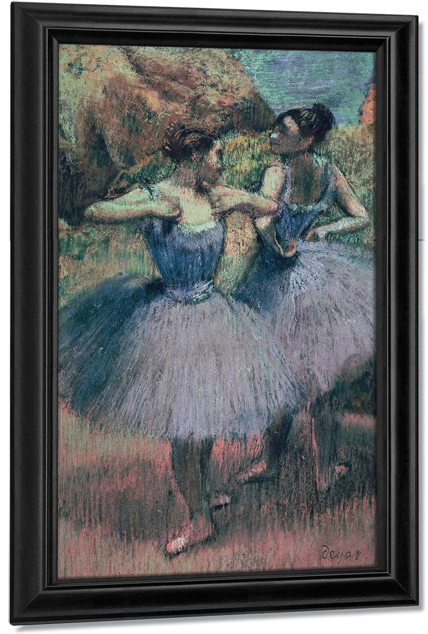 Dancers In Violet By Edgar Degas Fine Art Print