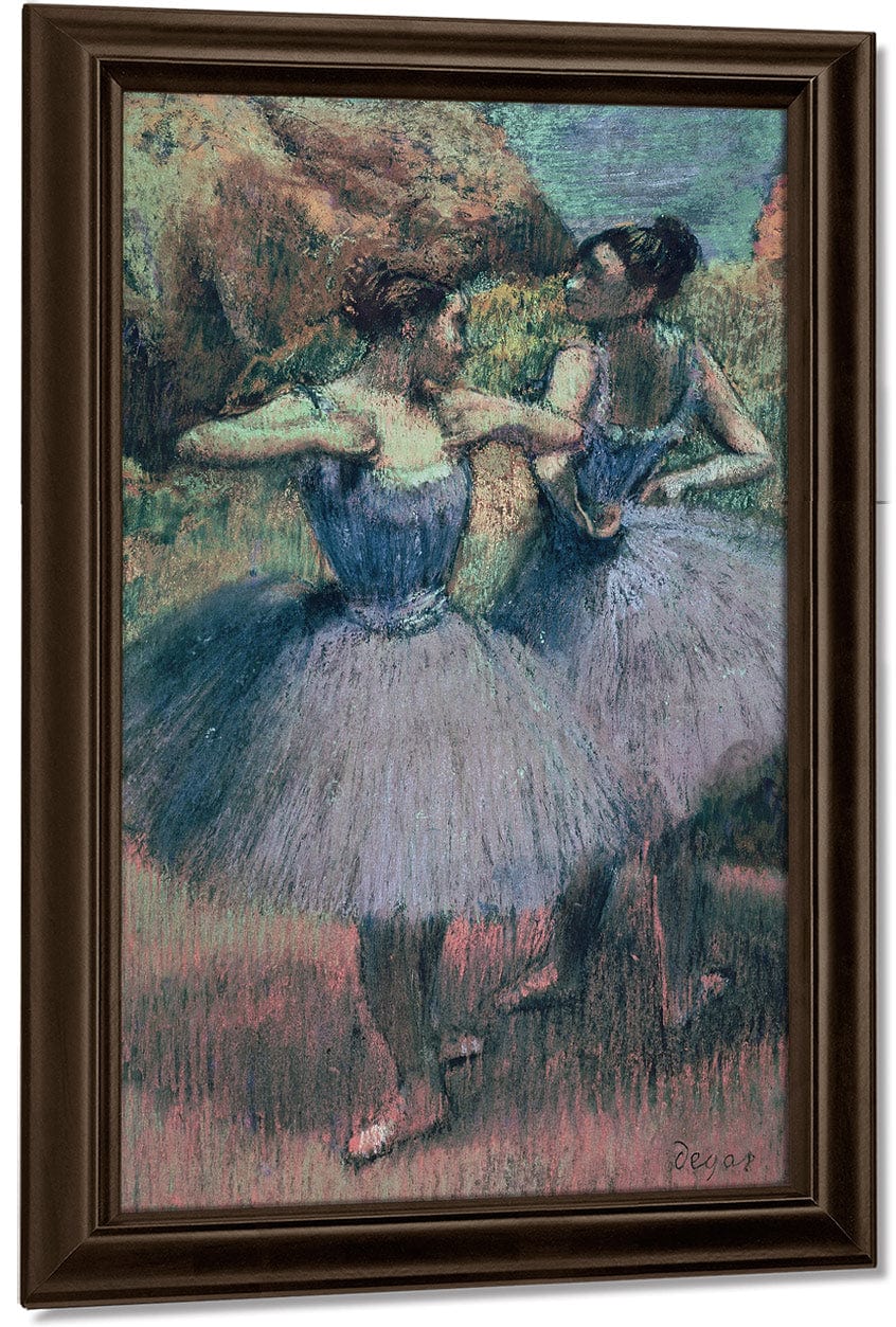 Dancers In Violet By Edgar Degas Fine Art Print