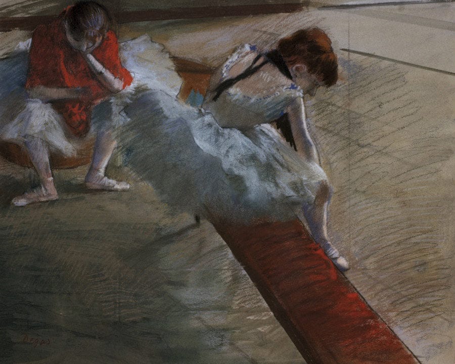 Dancers Resting By Edgar Degas Fine Art Print