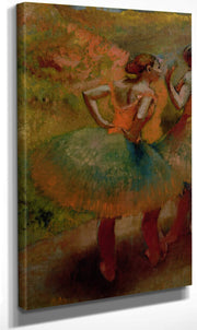 Dancers Wearing Green Skirts By Edgar Degas Fine Art Print