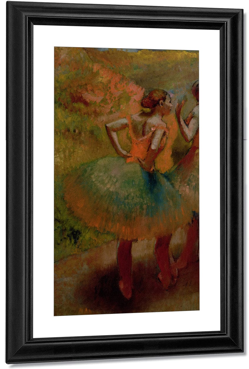 Dancers Wearing Green Skirts By Edgar Degas Fine Art Print