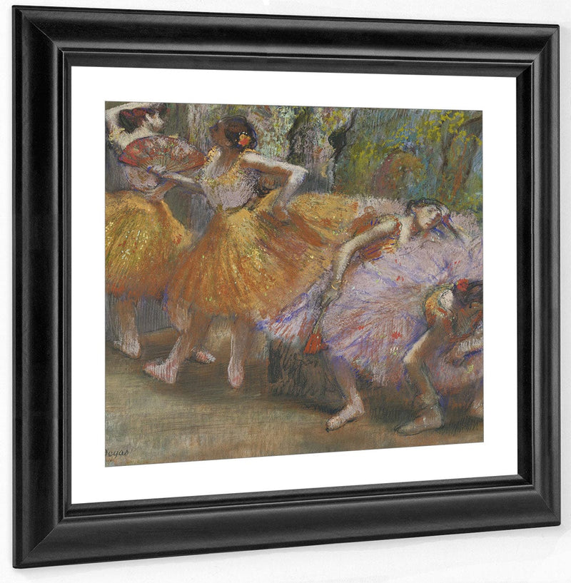 Dancers With Fans By Edgar Degas Fine Art Print