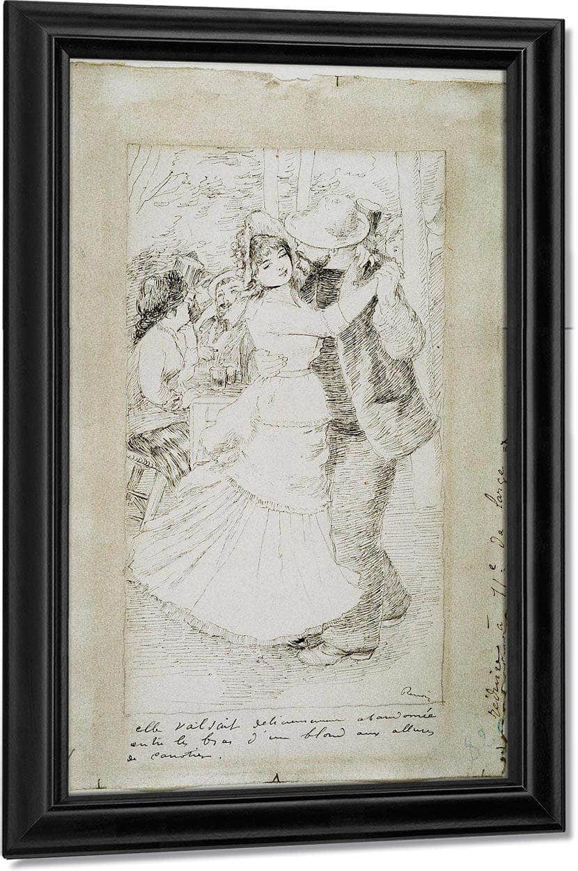 Dancing Couple By Pierre August Renoir Fine Art Print