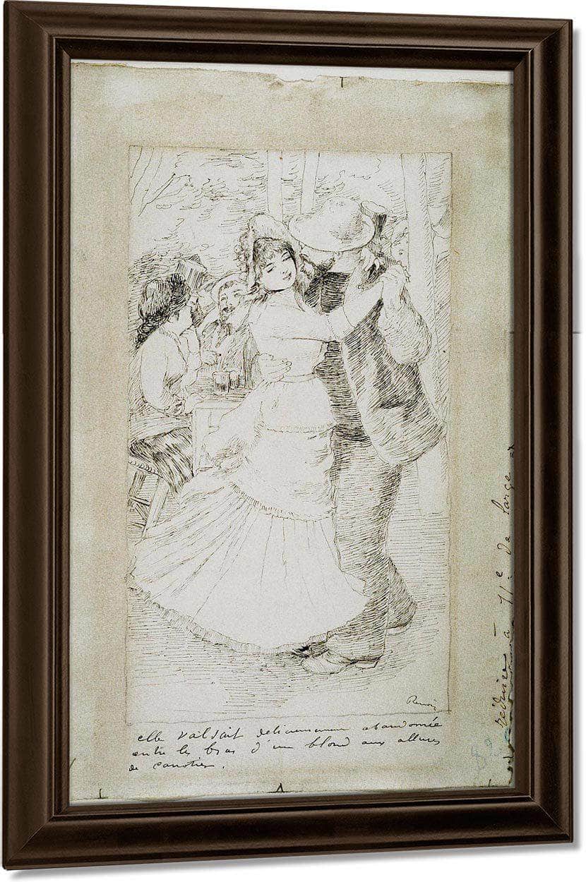 Dancing Couple By Pierre August Renoir Fine Art Print