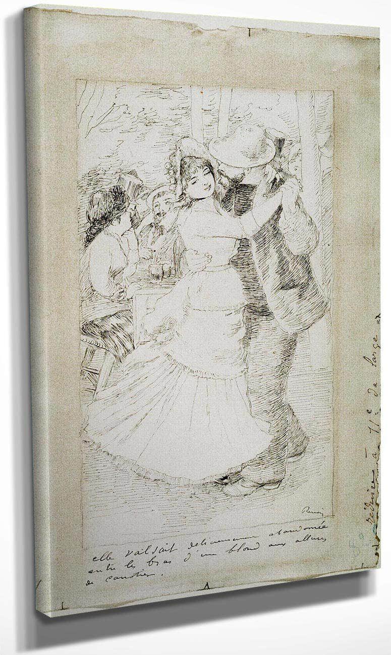 Dancing Couple By Pierre August Renoir Fine Art Print