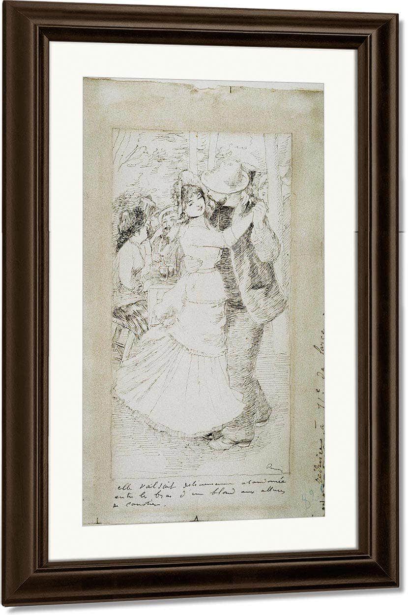 Dancing Couple By Pierre August Renoir Fine Art Print