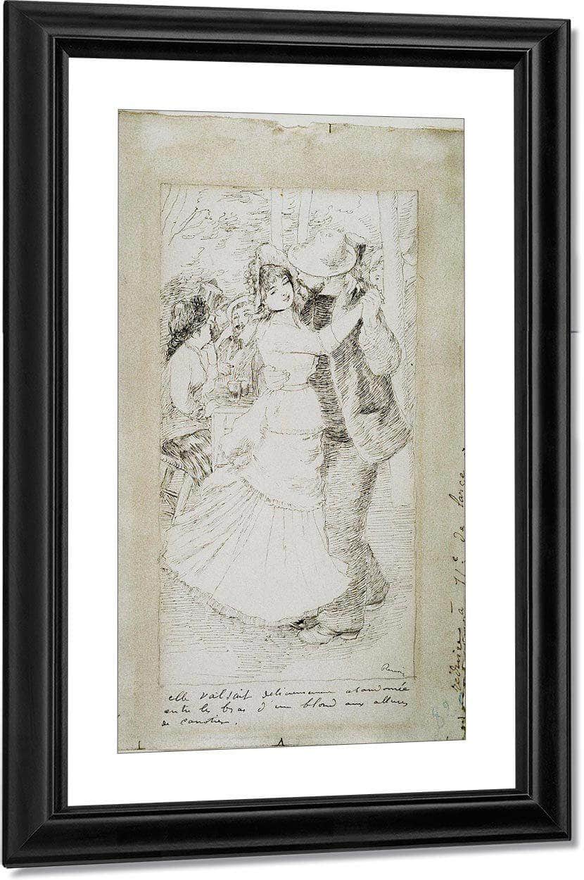 Dancing Couple By Pierre August Renoir Fine Art Print