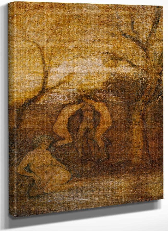 Dancing Dryads By Albert Pinkhamryder Fine Art Print