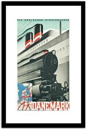 Danemare  Vintage Poster Fine Art Print