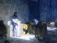 Daniel In The Lions' Den By Henry Ossawa Tanner Fine Art Print