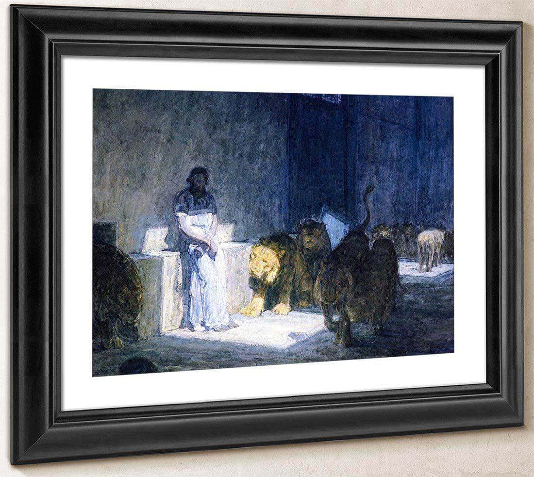 Daniel In The Lions' Den By Henry Ossawa Tanner Fine Art Print