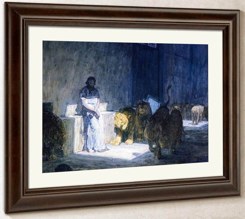 Daniel In The Lions' Den By Henry Ossawa Tanner Fine Art Print