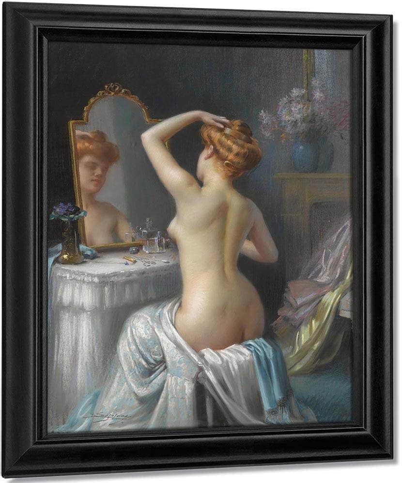 Dans Le Boudoir By Enjolras Delphin Fine Art Print