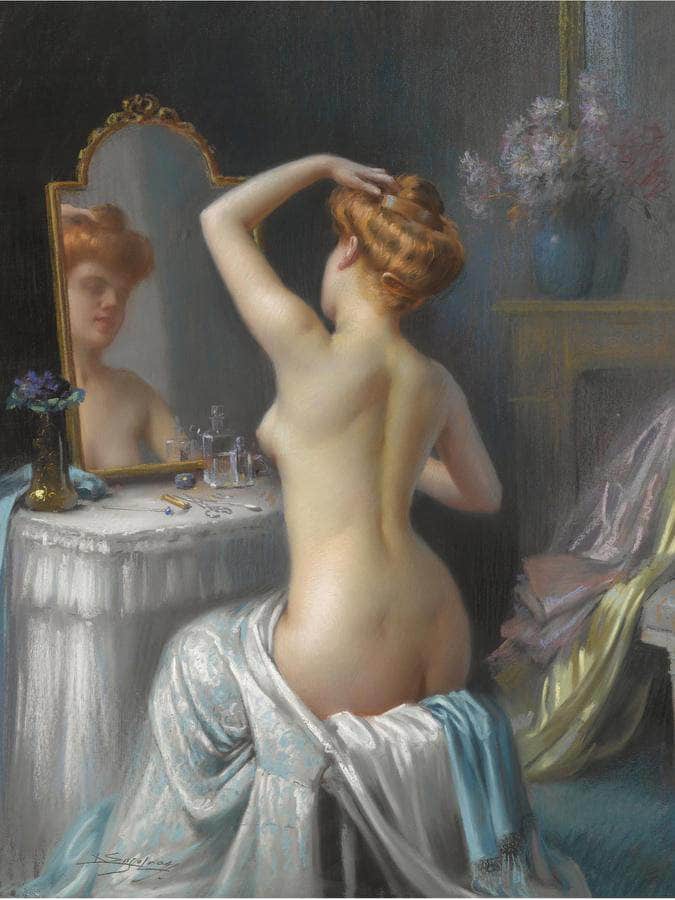 Dans Le Boudoir By Enjolras Delphin Fine Art Print