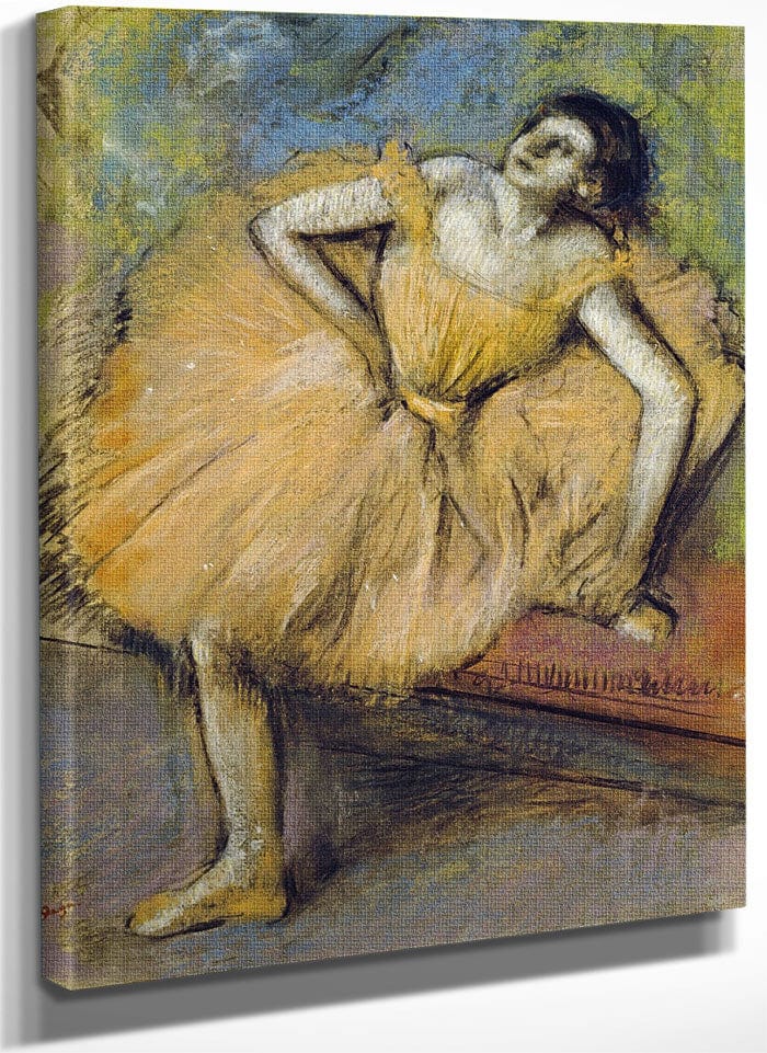 Danseuse Assise By Edgar Degas Fine Art Print