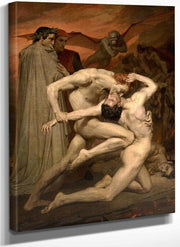 Dante And Virgil In Hell 1850 By William Adolphe Bouguereau Fine Art Print